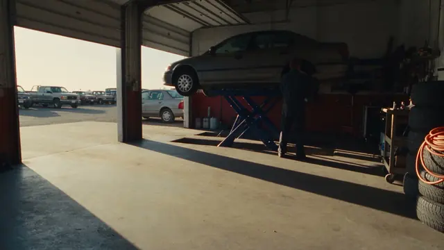 Tire shops, illustrative footage